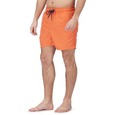 Big and tall orange basic swim shorts